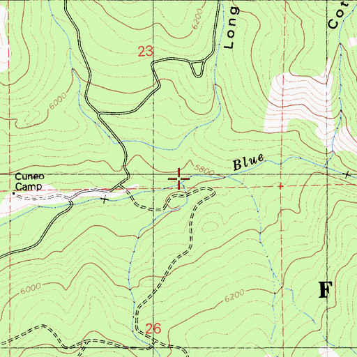 Topographic Map of Long Gulch, CA