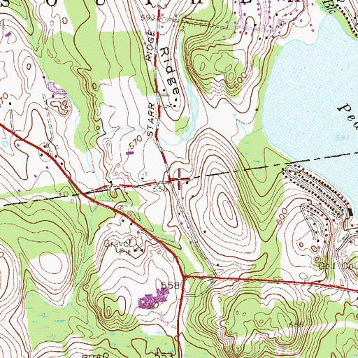 Topographic Map of Rundle's Corners, NY