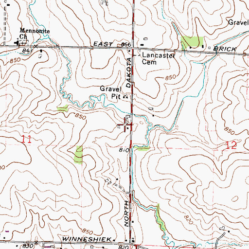 Topographic Map of Graybill Farm, IL