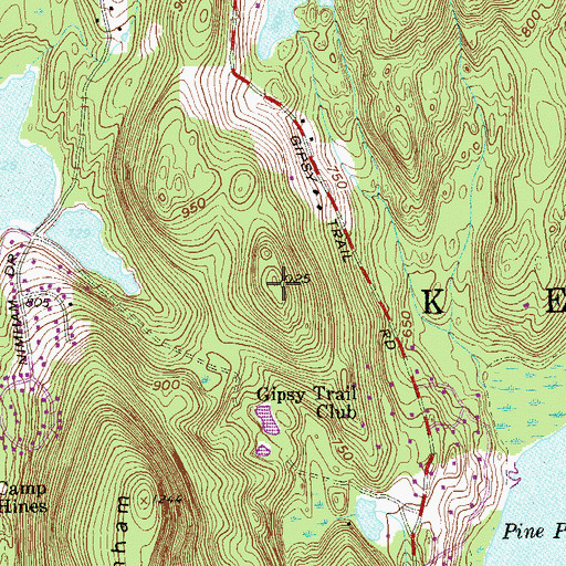Topographic Map of Stockholm Hill, NY
