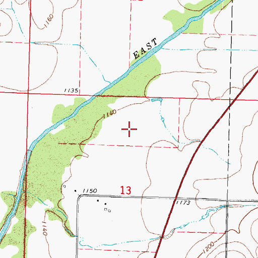 Topographic Map of Atlantic Quarry, IA