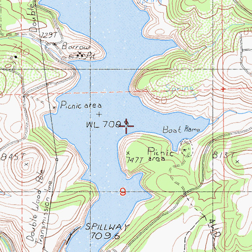 Topographic Map of Long Gulch, CA