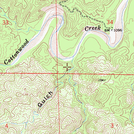Topographic Map of Long Gulch, CA
