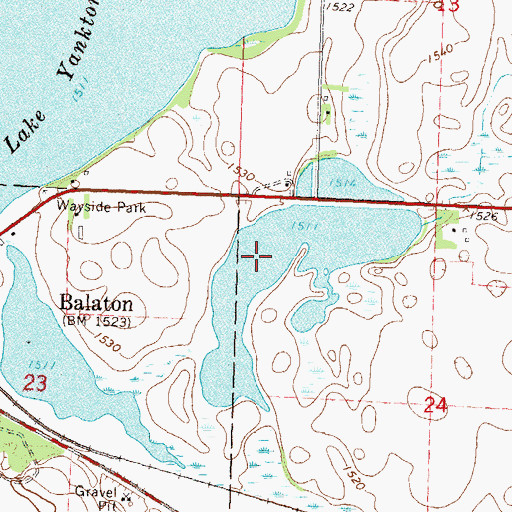 Topographic Map of Spink Lake, MN