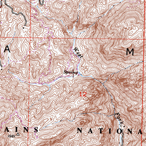 Topographic Map of The Grotto, CA