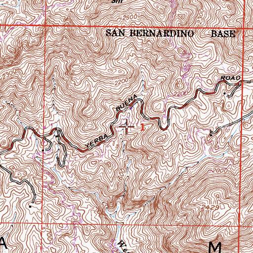 Topographic Map of Canyon View Trail, CA