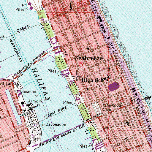 Topographic Map of Saint George Coptic Church, FL