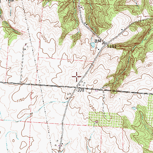 Topographic Map of Shipley Farms, OH