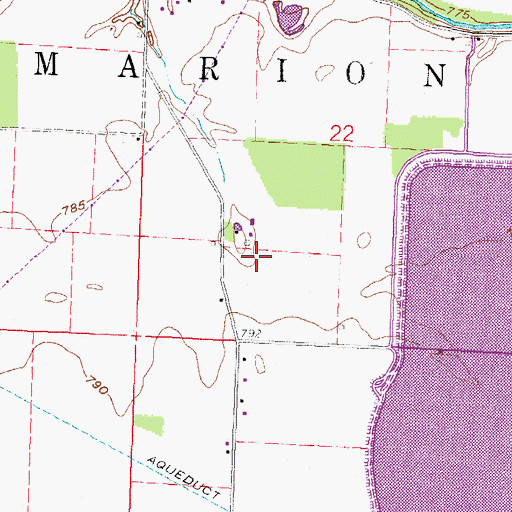 Topographic Map of Spahr Jersey Farm, OH