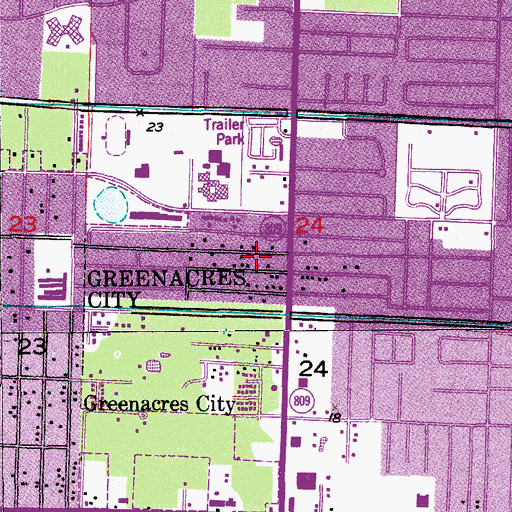 Topographic Map of Kenwood Estates Census Designated Place, FL