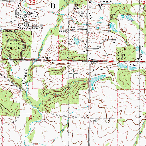 Topographic Map of Twin Grove Census Designated Place, IL