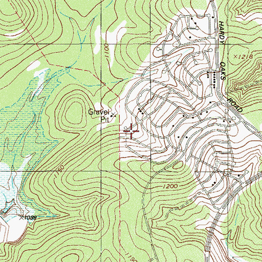 Topographic Map of San Antonio North Division, TX