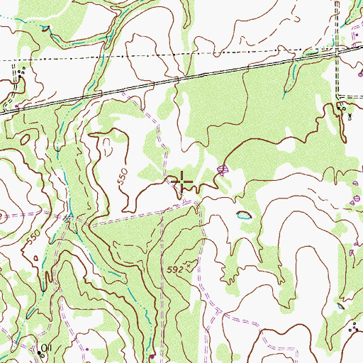 Topographic Map of San Antonio South Division, TX