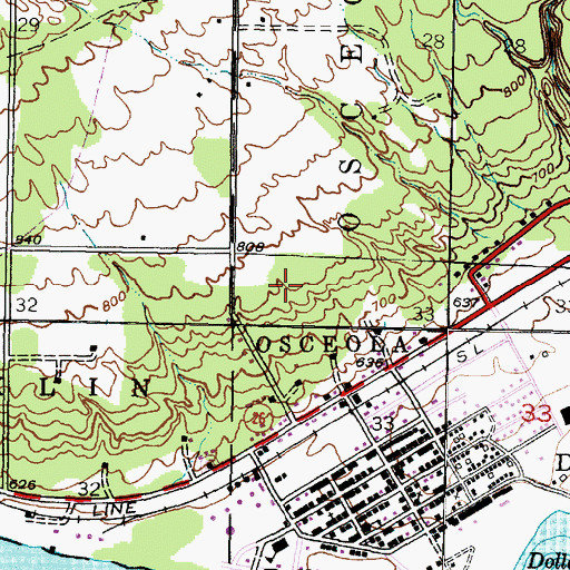 Topographic Map of Dollar Bay Census Designated Place, MI
