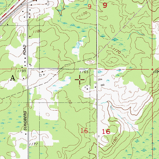 Topographic Map of Mahtowa Census Designated Place, MN