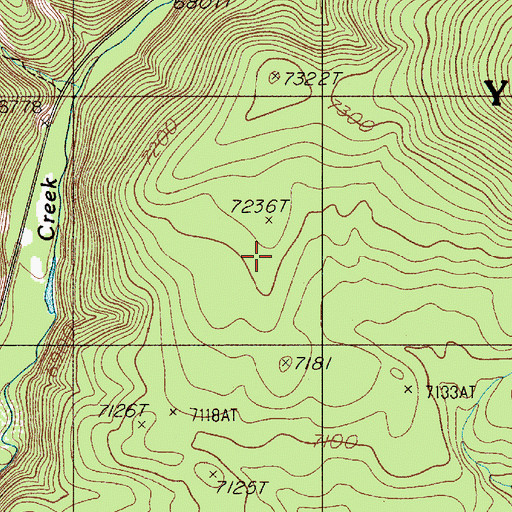 Topographic Map of Yellowstone National Park Division, MT