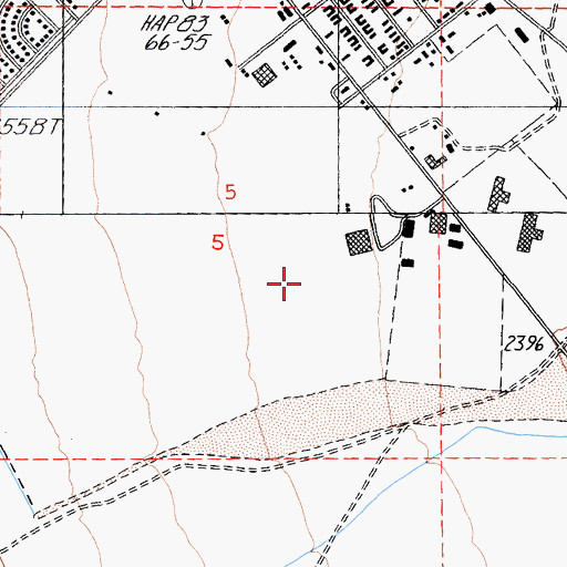 Topographic Map of Fort Irwin Census Designated Place, CA