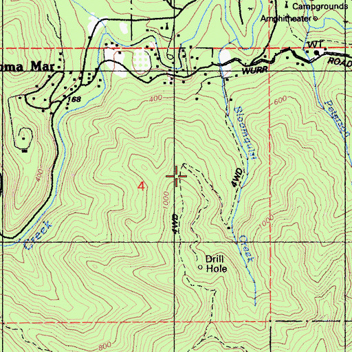 Topographic Map of Loma Mar Census Designated Place, CA