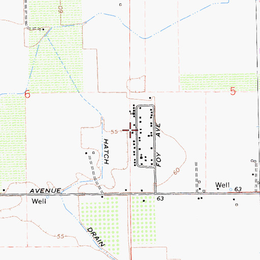 Topographic Map of Monterey Park Tract Census Designated Place, CA