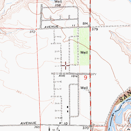 Topographic Map of Rolling Hills Census Designated Place, CA