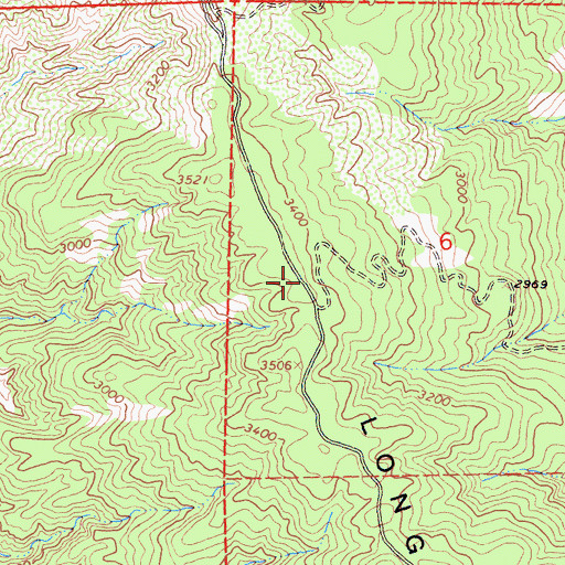 Topographic Map of Long Ridge, CA