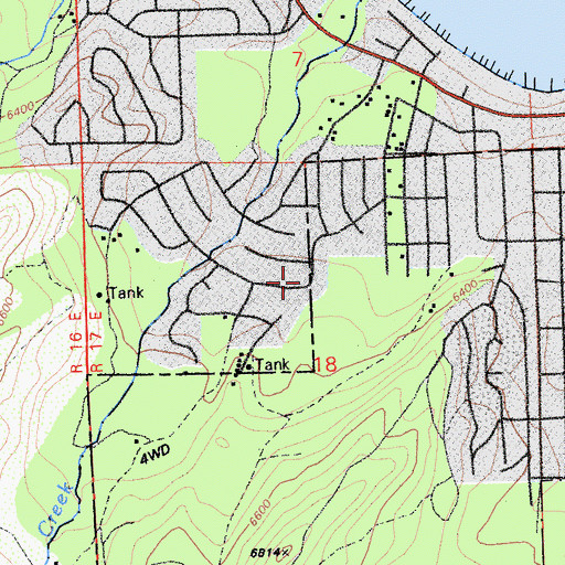 Topographic Map of Tahoma Census Designated Place, CA