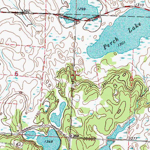 Topographic Map of Midway Census Designated Place, MN