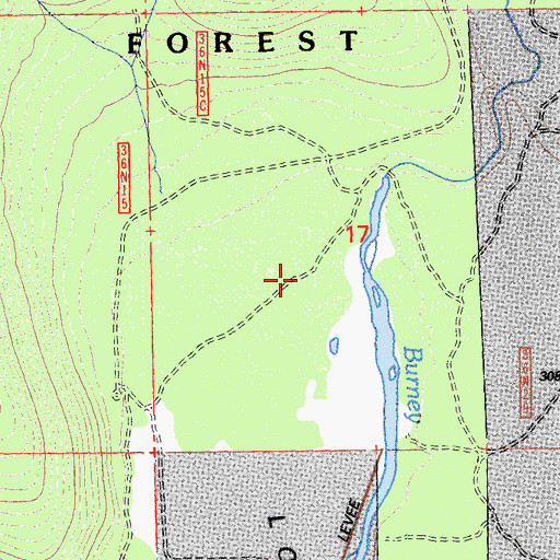 Topographic Map of Long Valley, CA