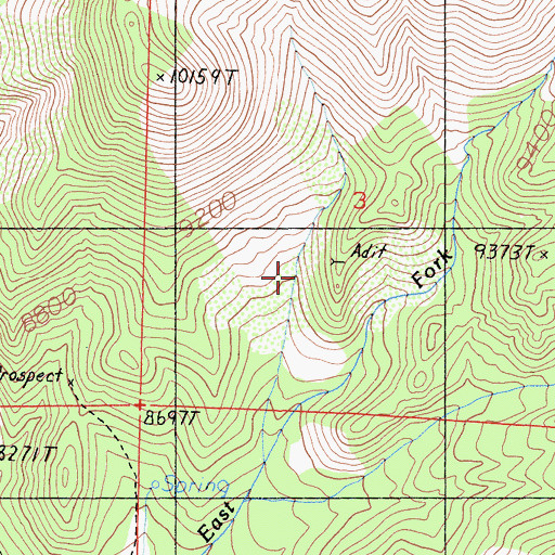 Topographic Map of Longstreet Mine (historical), CA