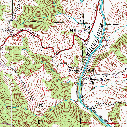 Topographic Map of Grimm's Green Acres Farm, OH