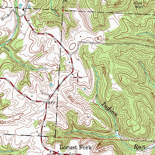 Topographic Map of Langs Buckeye Dairy Farm, OH