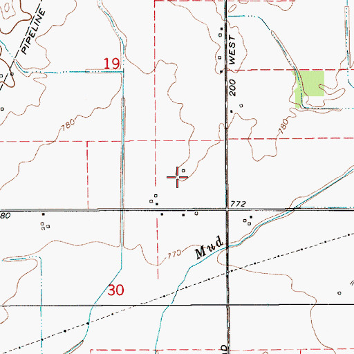 Topographic Map of Gary Alex Farm, IN