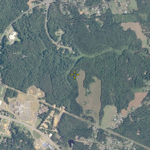 Aerial/Satellite Image of King George Census Designated Place, VA