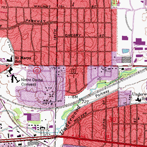 Topographic Map of Hawks Nursery, WI