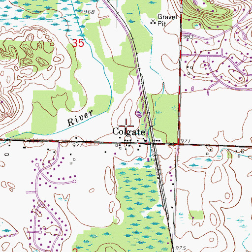 Topographic Map of Neitzel Farms, WI