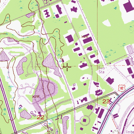 Topographic Map of Seventh-Day Adventist Church, FL