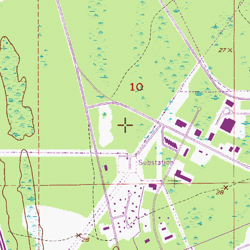 Topographic Map of Daytona Beach Police Department, FL