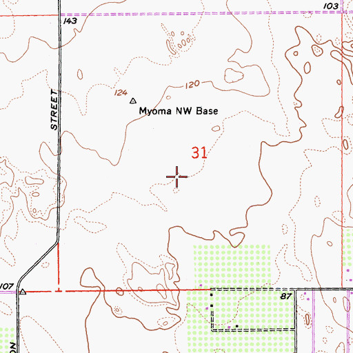 Topographic Map of Desert Palms Census Designated Place, CA