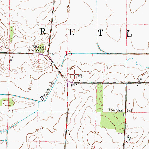 Topographic Map of The Flower Factory, WI