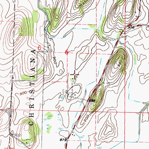 Topographic Map of Smithback Farm, WI