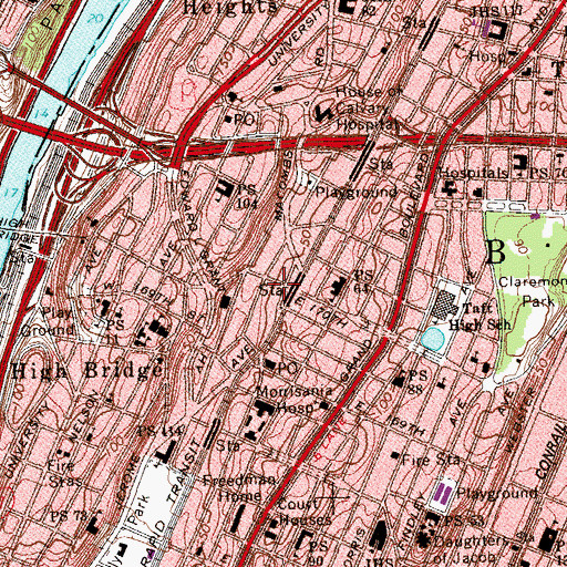 Topographic Map of Latino Pastoral Action Center, NY