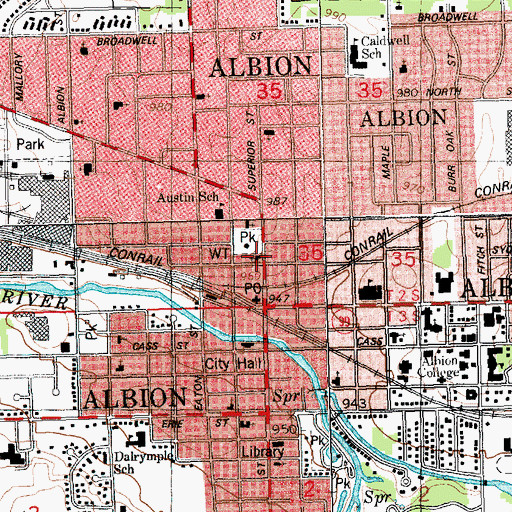 Topographic Map of Christ Apostolic Church, MI