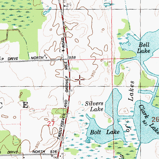 Topographic Map of Rockey's Campground, MI