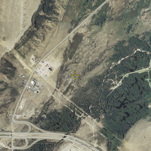 Aerial/Satellite Image of Arlington Census Designated Place, WY