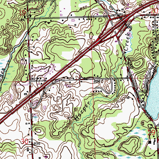 Topographic Map of Victory Life Church, MI