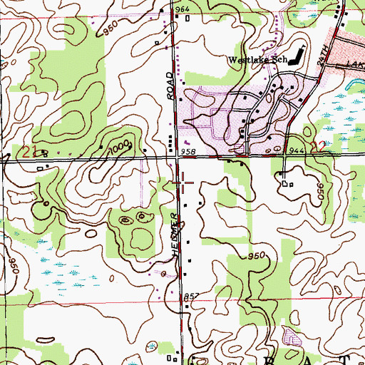 Topographic Map of First Wesleyan Church, MI