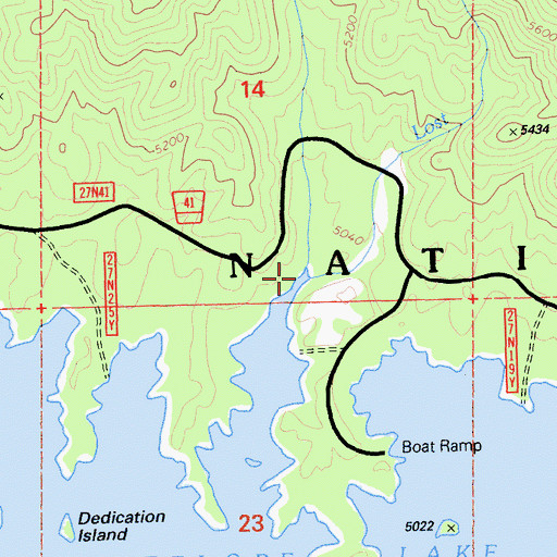 Topographic Map of Lost Creek, CA