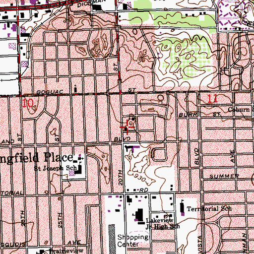 Topographic Map of Church of Christ, MI