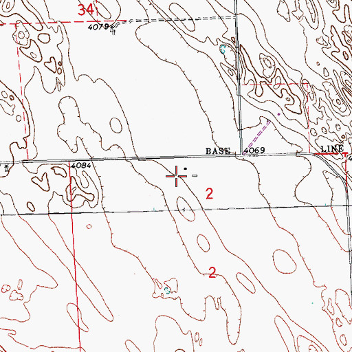 Topographic Map of Triple R Farms, CO