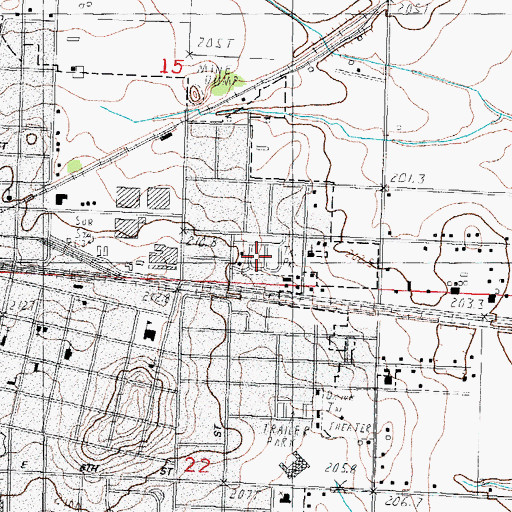 Topographic Map of Richwood Manor, IL